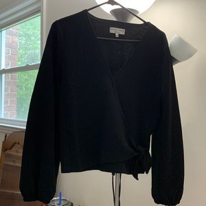 Madewell faux wrap top